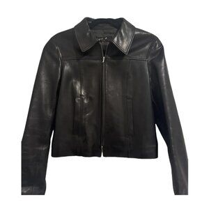 Agnès b. lambskin leather jacket